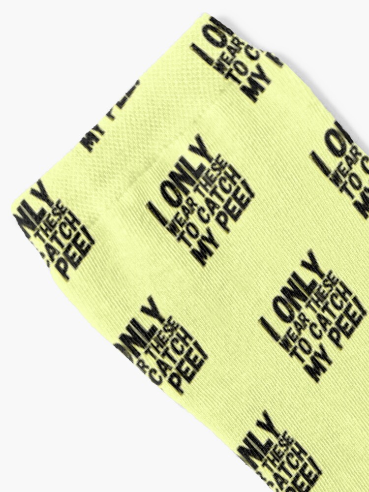 Thumbnail 2 of 5, Socks, Pee Catchers - yellow designed and sold by DiaperedFancy.