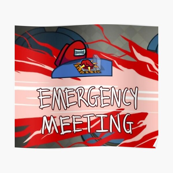 Among Us Emergency Posters | Redbubble