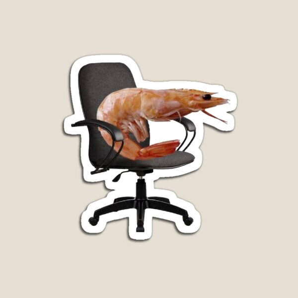 Shrimp On Desk Chair Magnet