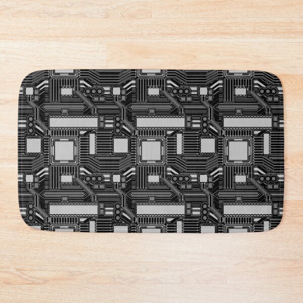 Item preview, Black & White Motherboard Design mask designed and sold by DriXxArt.