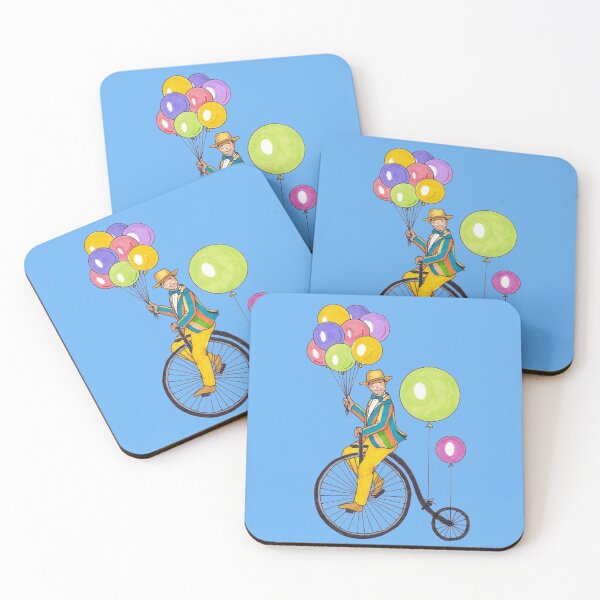 Item preview, Bicyclist with Balloons designed and sold by KatydidKay.