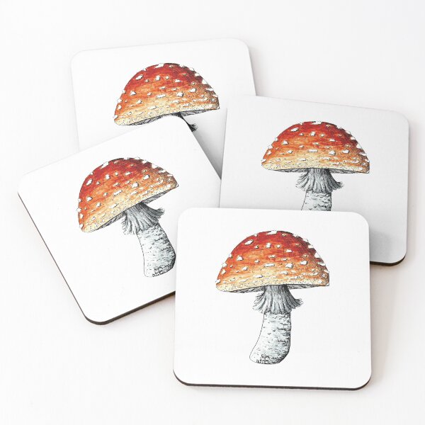 Item preview, Amanita Muscaria fantasy Mushroom watercolour  designed and sold by Elliezart.