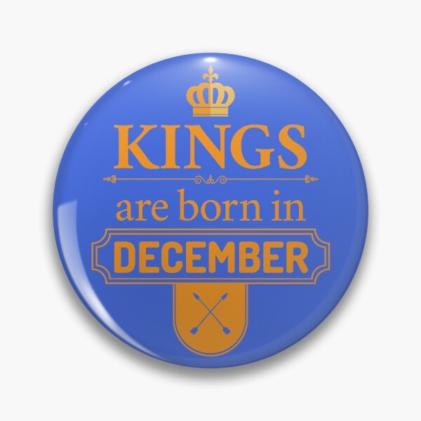 Item preview, Kings Are Born In December | Birthday Gift | designed and sold by Minimalwiz.
