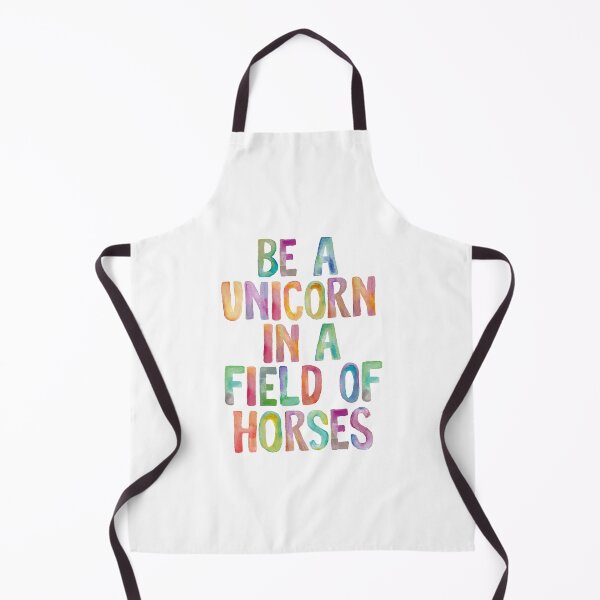 Item preview, BE A UNICORN IN A FIELD OF HORSES rainbow watercolor designed and sold by MotivatedType.