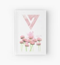 Floral Watercolor Seventeen Logo (2) (Kpop) Hardcover Journal