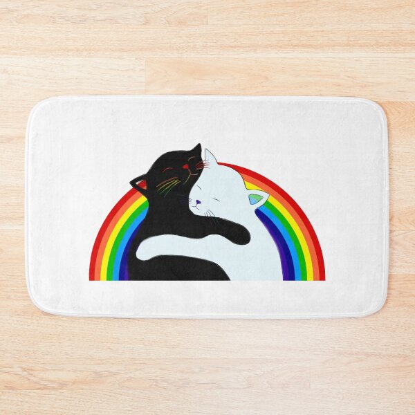 Item preview, Pride Cats hug LGBTQ designed and sold by Yipysi.