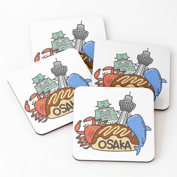 Item preview, OSAKA Love Japan Osaka Logo Cute Funny Art Takoyaki Namba Souvenir T-Shirt Sticker designed and sold by Marinaaa010.