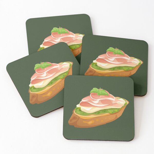 Item preview, Sliced Ham and Pesto Bruschetta designed and sold by Alicia Chee.