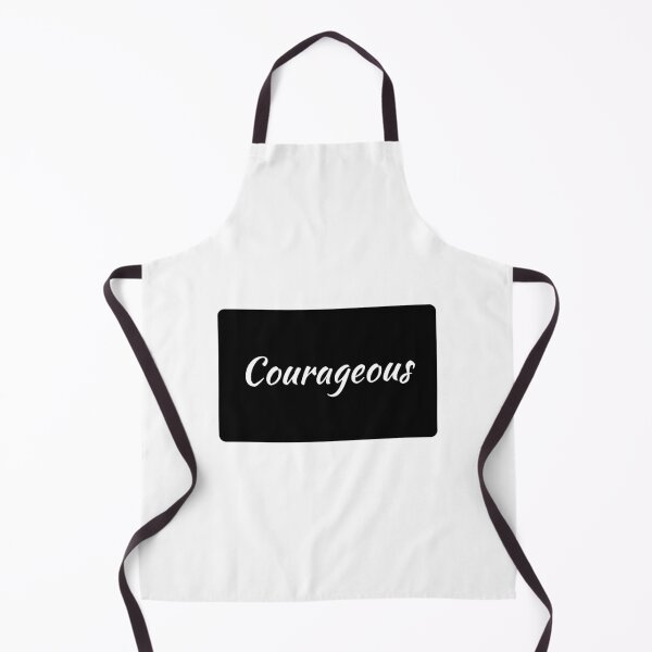 Item preview, Courageous Text Typography Landscape Black Rectangle designed and sold by leomooncreates.