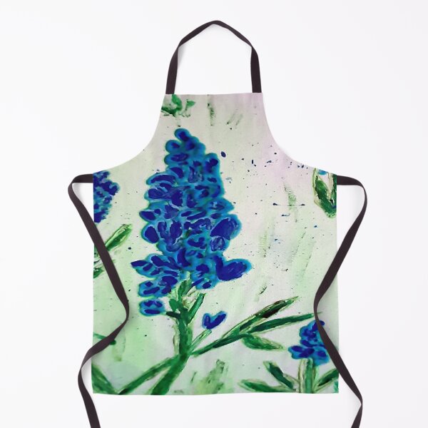 Item preview, blue bonnets on green designed and sold by dfwilliamson.