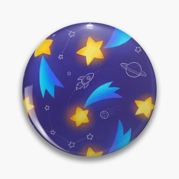 Item preview, Shining yellow magic falling stars in space designed and sold by 1enchik.