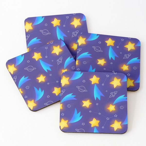 Item preview, Shining yellow magic falling stars in space designed and sold by 1enchik.