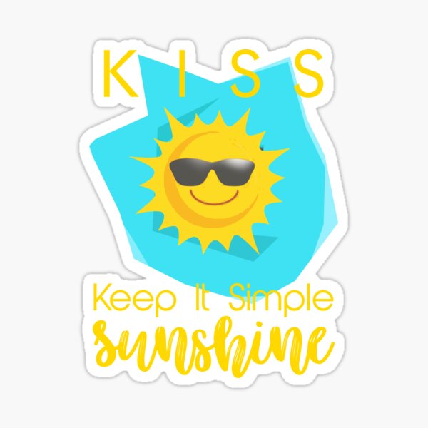 Vista previa del artículo con la obra «BESO - Keep it Simple Sunshine de TonyRockets», diseñado y vendido por MackyBoy.