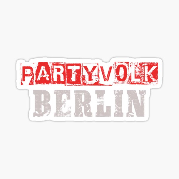Artikel-Vorschau von Partyvolk Berlin, Berlin, Clubszene, Hip Hop, Rap, Geschenkidee, designt und verkauft von ThommyBLN.
