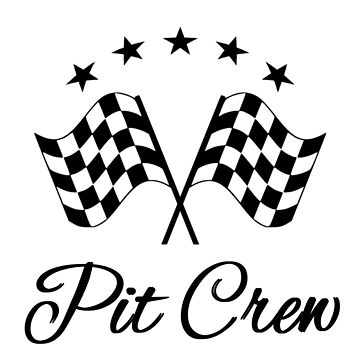 Personalized Pit Crew Checkered Flag Water Bottle