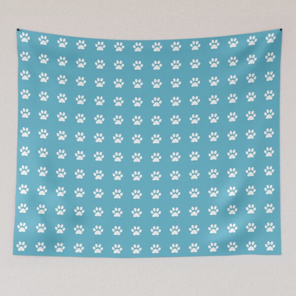 Item preview, Dog tracks blue and white designed and sold by rubenarocho.