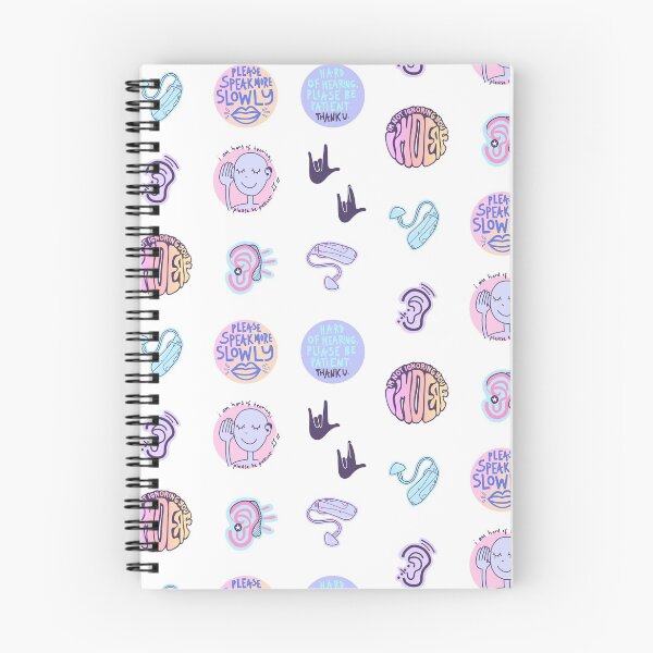 Item preview, Hearing Impaired, Hard Of Hearing, Deaf Culture Pastel Sticker Pack And Pattern designed and sold by illhustration.