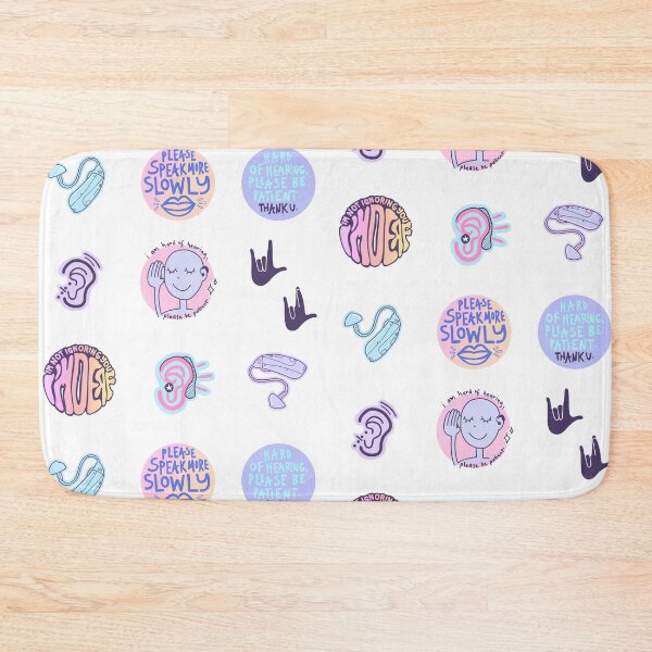 Item preview, Hearing Impaired, Hard Of Hearing, Deaf Culture Pastel Sticker Pack And Pattern designed and sold by illhustration.
