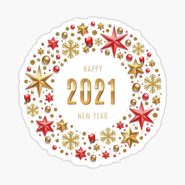 Item preview, Happy New Year 2021 designed and sold by Graphister ⭐️⭐️⭐️⭐️⭐️.