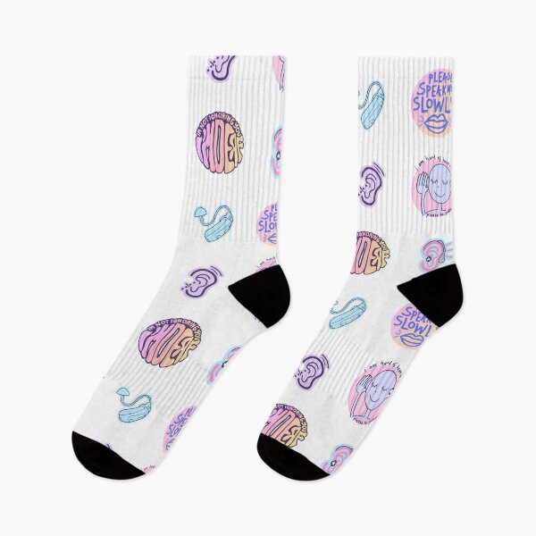 Item preview, Hearing Impaired, Hard Of Hearing, Deaf Culture Pastel Sticker Pack And Pattern designed and sold by illhustration.