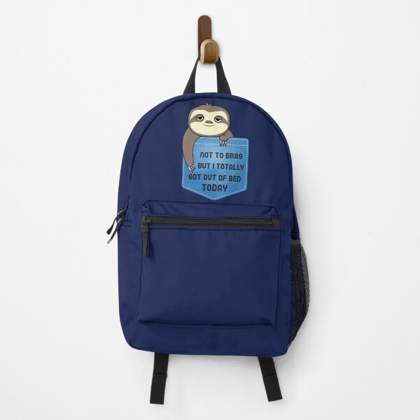 Item preview, Sloth not to brag but I totally got out of bed today pocket designed and sold by FitFabFunny.
