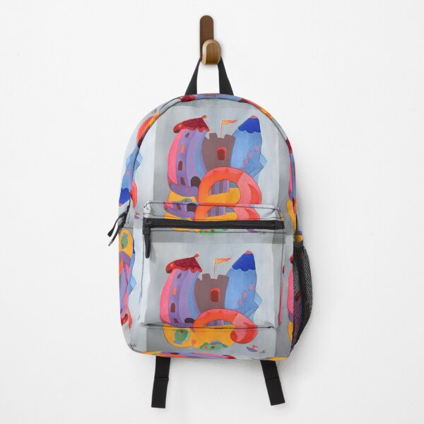Item preview, Red Village Bridge by the Mediterranean designed and sold by AnnetteArt.