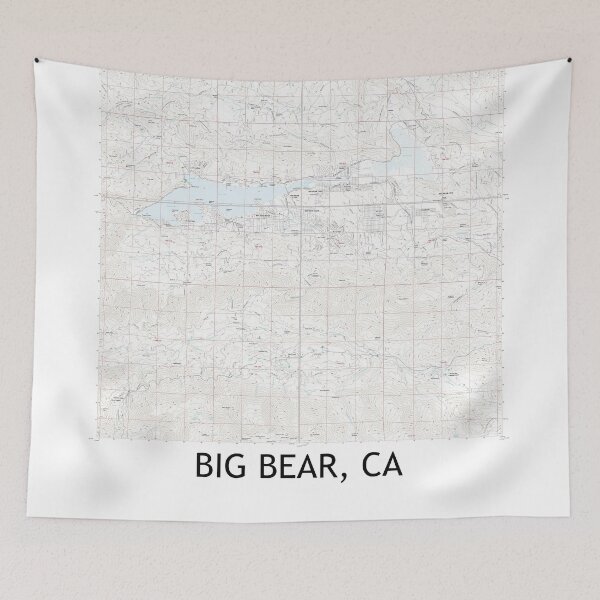Item preview, Big Bear, CA Quad Topographical Map Clean designed and sold by PGHPhotoCo.