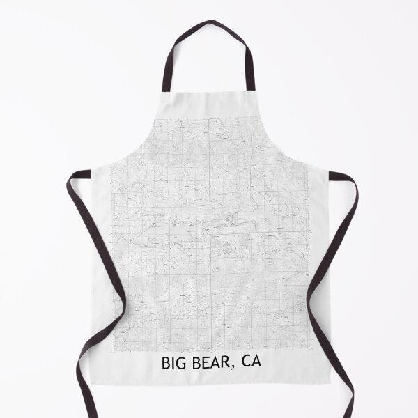 Item preview, Big Bear, CA Quad Topographical Map Black & White designed and sold by PGHPhotoCo.