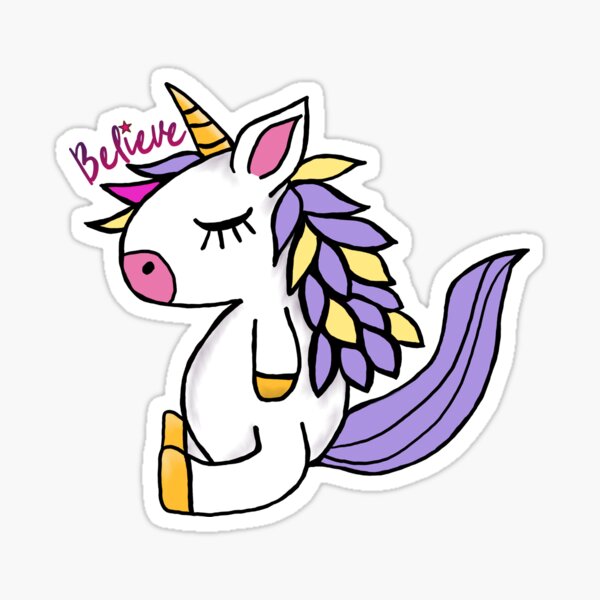 Lil Critters: Lavender Love Believe Sticker