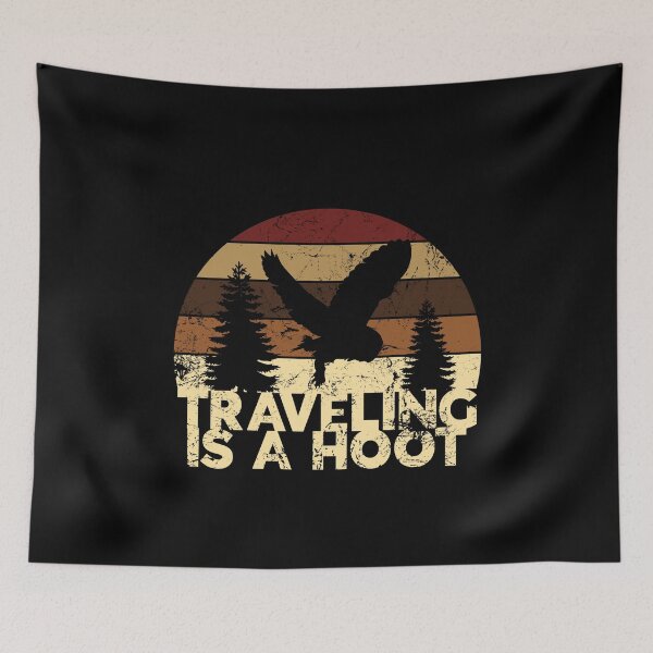 Item preview, Traveling Is A Hoot Traveling Owl designed and sold by juvajay.