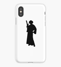 Star Wars Princess Leia Black iPhone Case