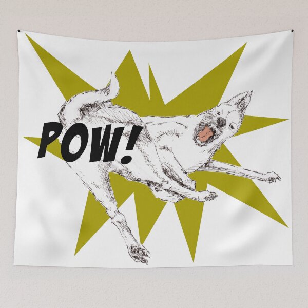 Item preview, Kung Fu Dog Comic Pow designed and sold by Furbabynanigans.