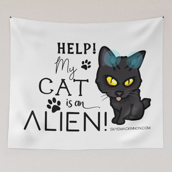 Item preview, Help! My cat is an alien! designed and sold by flockauthors.