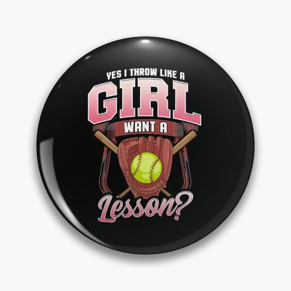 Item preview, Yes I Throw Like a Girl Want a Lesson? Softball designed and sold by perfectpresents.