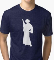 Star Wars Princess Leia White Tri-blend T-Shirt