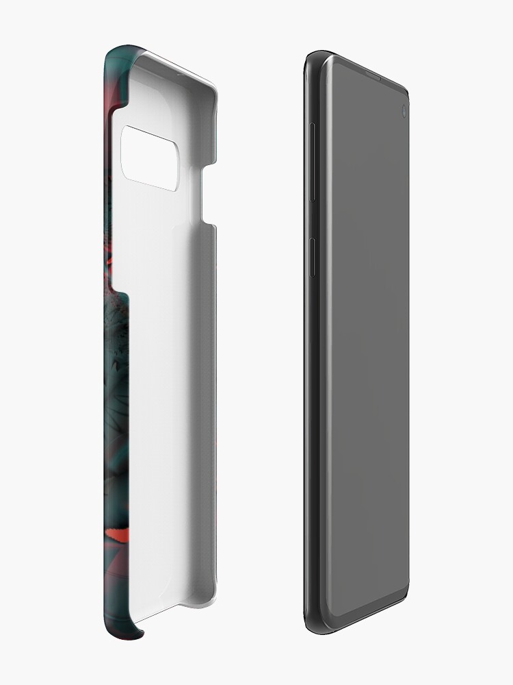Alternate view of Red Abstract Lined Case & Skin for Samsung Galaxy