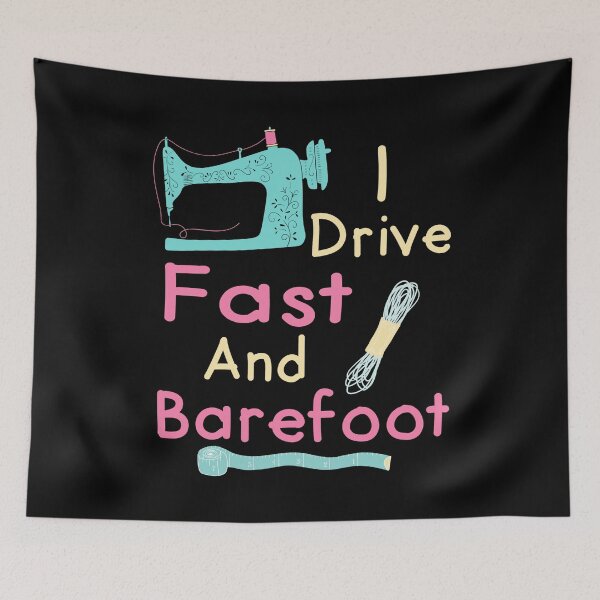Item preview, I Drive Fast and Barefoot Sewing Machine designed and sold by Charles Brian.