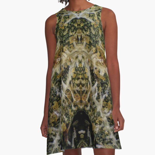 Durban Poison Micrography Mirrored A-Line Dress