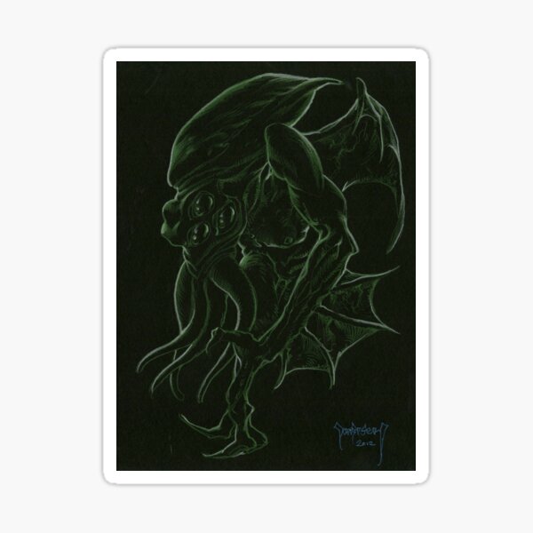 H.P.Lovecraft 's Cthulhu Dark Sticker