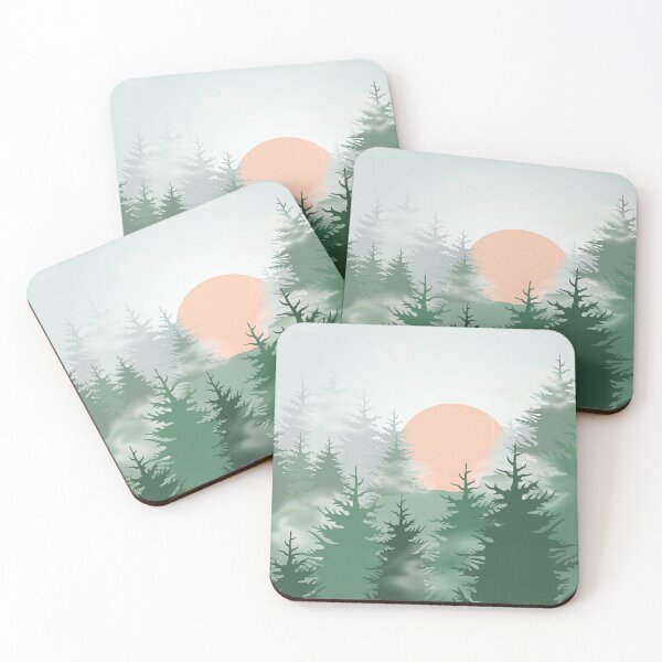 Item preview, Moon over Pine forest  designed and sold by TraveliteDesign.