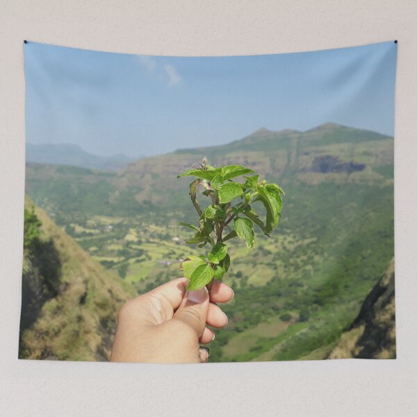 Item preview, Mountaintop Green Landscape designed and sold by PriyanDecor.