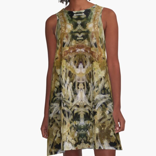 Girl Scout Cookies (GSC) Micrography Mirrored A-Line Dress