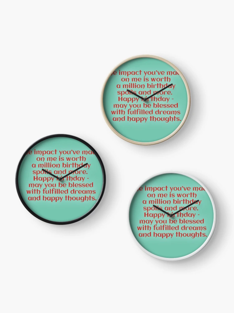 Thumbnail 3 of 4, Clock, Birthday designed designed and sold by Shipra Gupta.