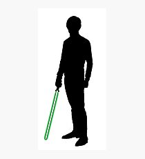Star Wars Luke Skywalker Black Photographic Print