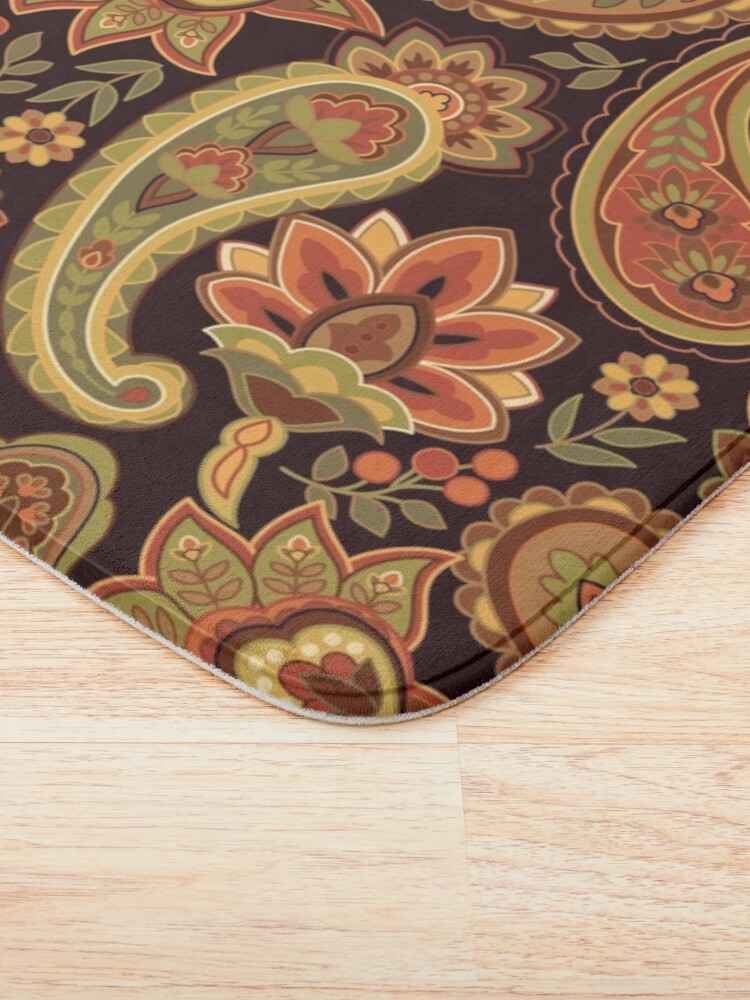 Alternate view of Autumn Paisley Bath Mat