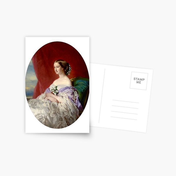 Empress Eugénie in Court Dress (1860) - after Franz Xaver Winterhalter Pin  for Sale by SALON DES ARTS