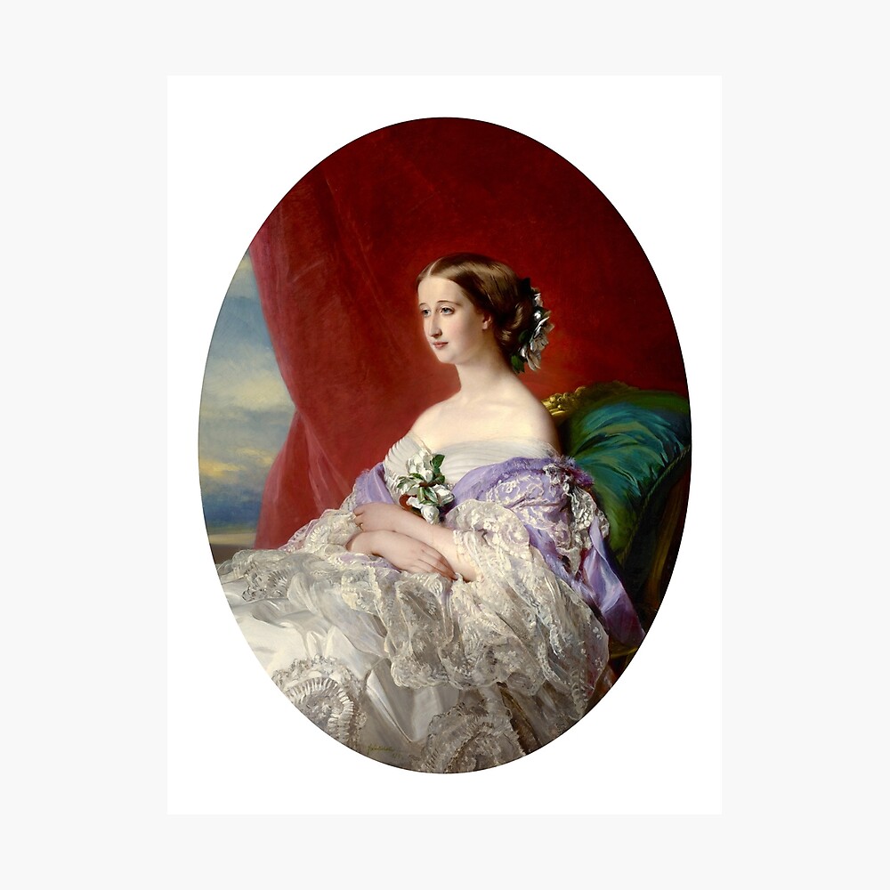 Empress Eugénie (1854) - Franz Xaver Winterhalter Art Board Print