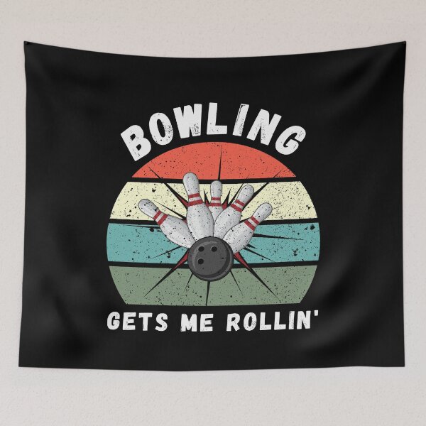 Item preview, Bowling Gets Me Rollin Distressed Sunset designed and sold by SAVWIS.