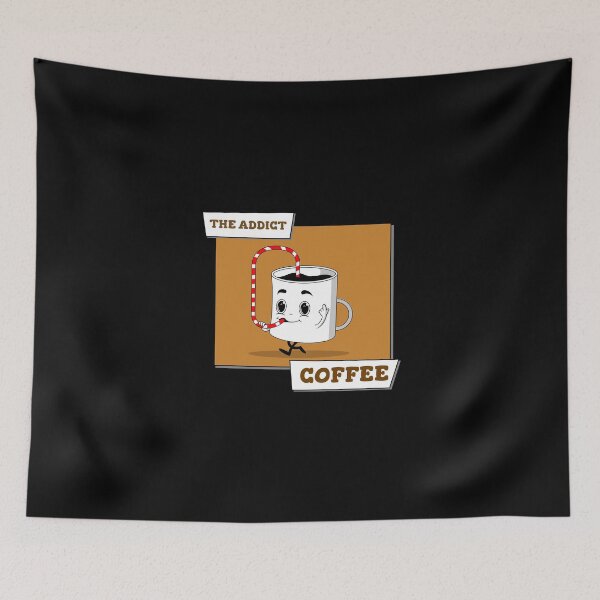 Item preview, The Coffee Addict Cute Character designed and sold by SimplePickUps.