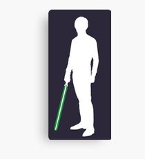Star Wars Luke Skywalker White Canvas Print